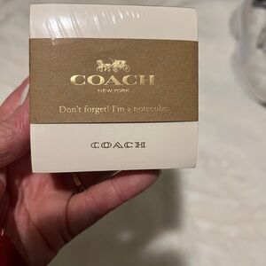 Coach Notecube with Brown Band